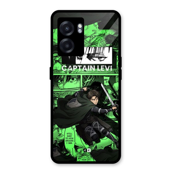 captain Levi Stance Glass Back Case for Oppo K10 (5G)