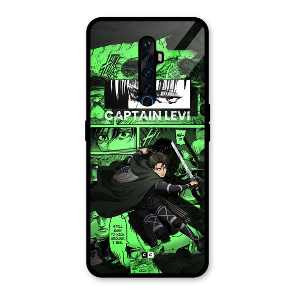 captain Levi Stance Glass Back Case for Oppo Reno2 Z