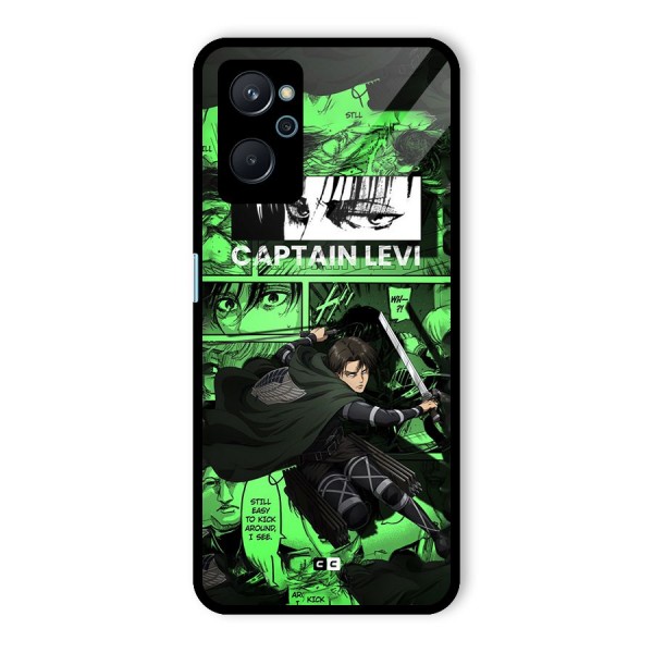 captain Levi Stance Glass Back Case for Realme 9i