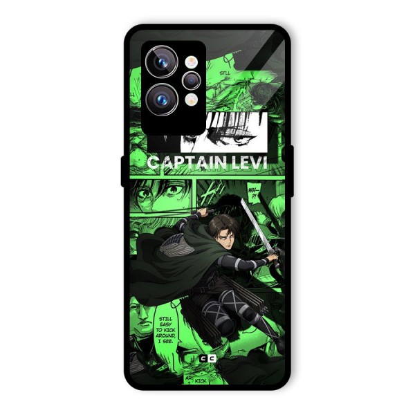 captain Levi Stance Glass Back Case for Realme GT2 Pro