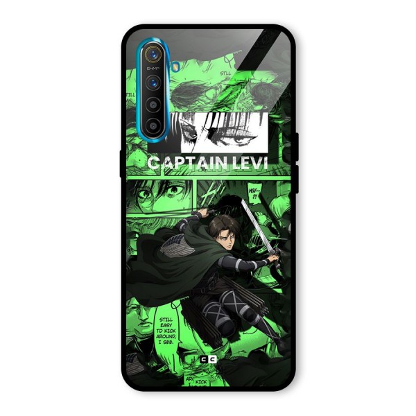 captain Levi Stance Glass Back Case for Realme X2