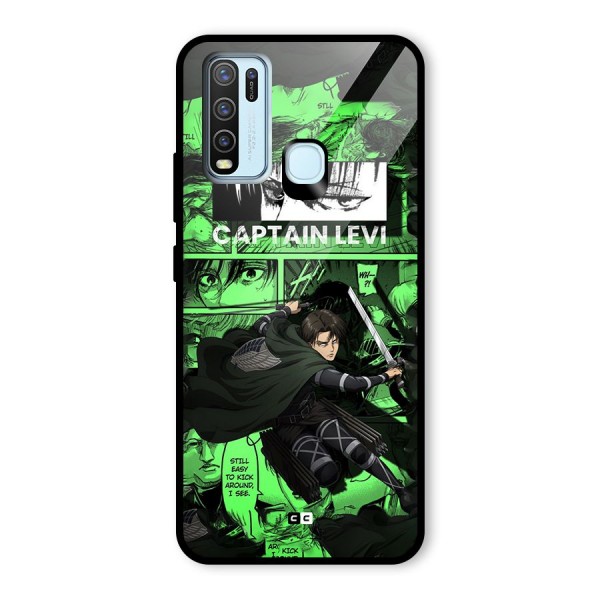 captain Levi Stance Glass Back Case for Vivo Y50