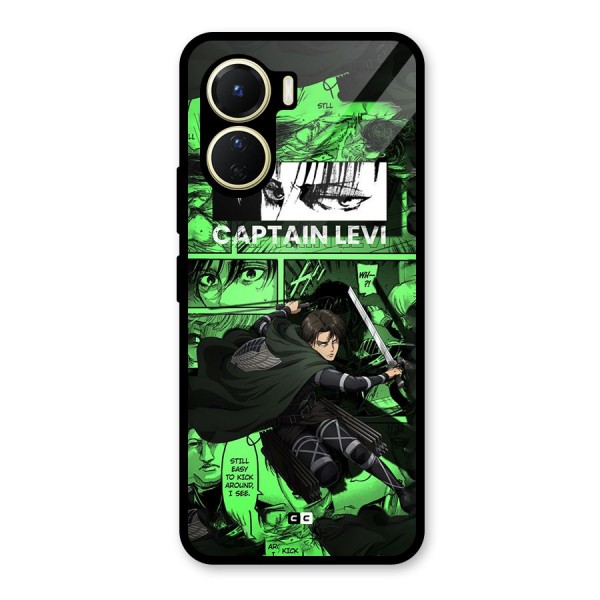 captain Levi Stance Glass Back Case for Vivo Y56