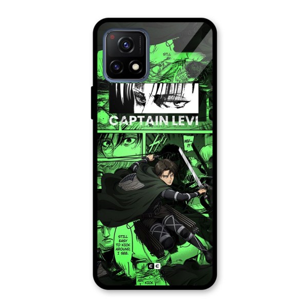 captain Levi Stance Glass Back Case for Vivo Y72 5G