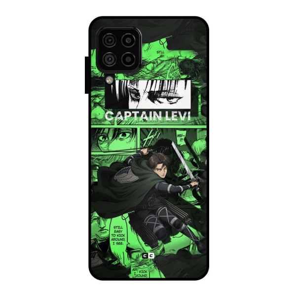 captain Levi Stance Metal Back Case for Galaxy A22 4G