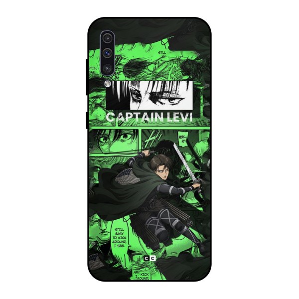 captain Levi Stance Metal Back Case for Galaxy A50