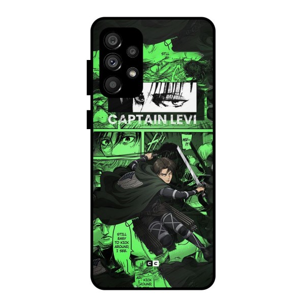 captain Levi Stance Metal Back Case for Galaxy A73 5G
