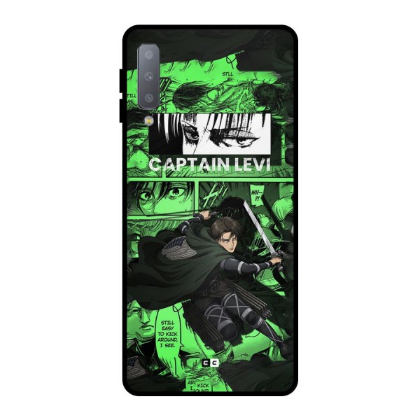 captain Levi Stance Metal Back Case for Galaxy A7 (2018)