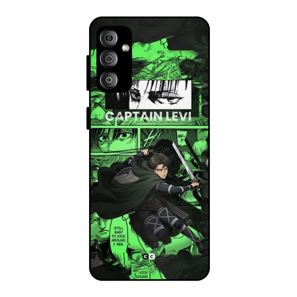 captain Levi Stance Metal Back Case for Galaxy F23