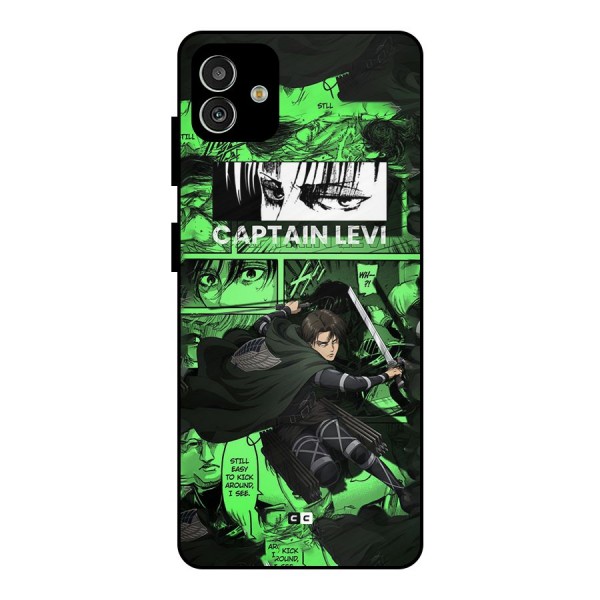 captain Levi Stance Metal Back Case for Galaxy M13 5G