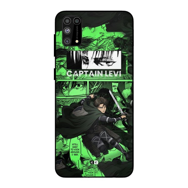 captain Levi Stance Metal Back Case for Galaxy M31