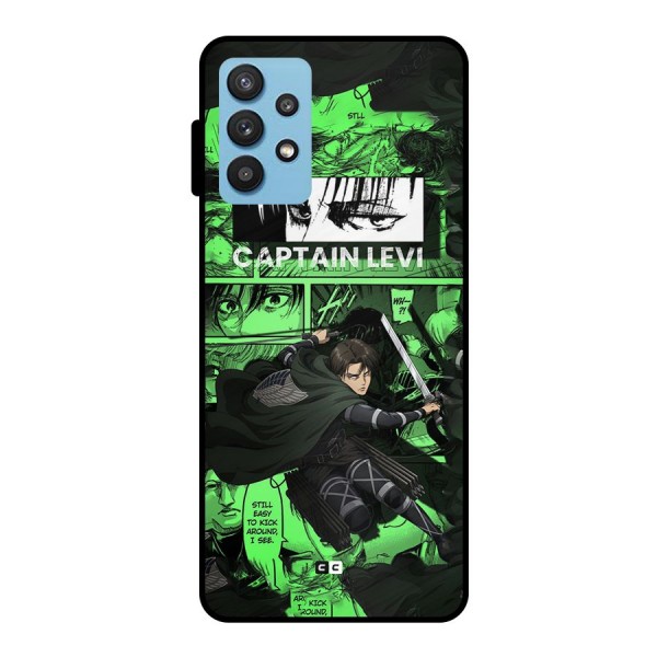 captain Levi Stance Metal Back Case for Galaxy M32 5G