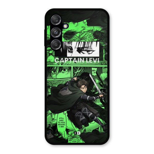 captain Levi Stance Metal Back Case for Galaxy M34 5G
