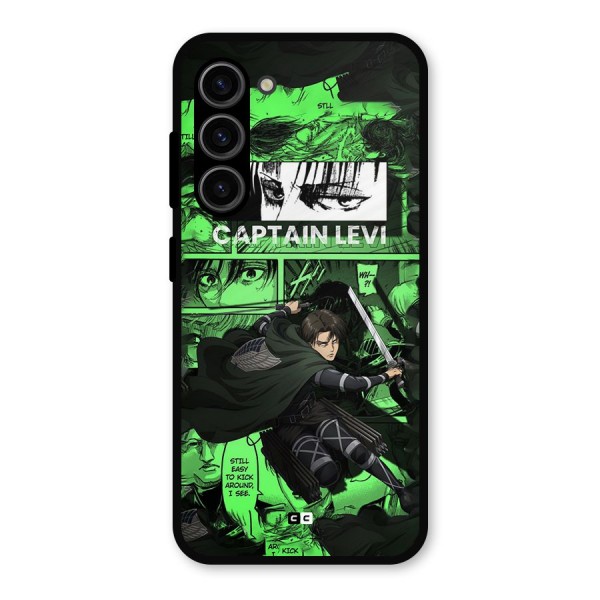 captain Levi Stance Metal Back Case for Galaxy S23