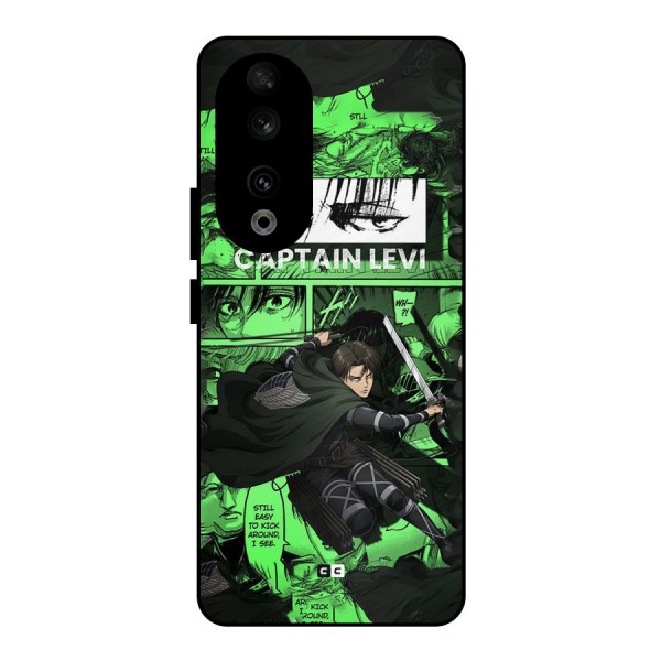 captain Levi Stance Metal Back Case for Honor 90