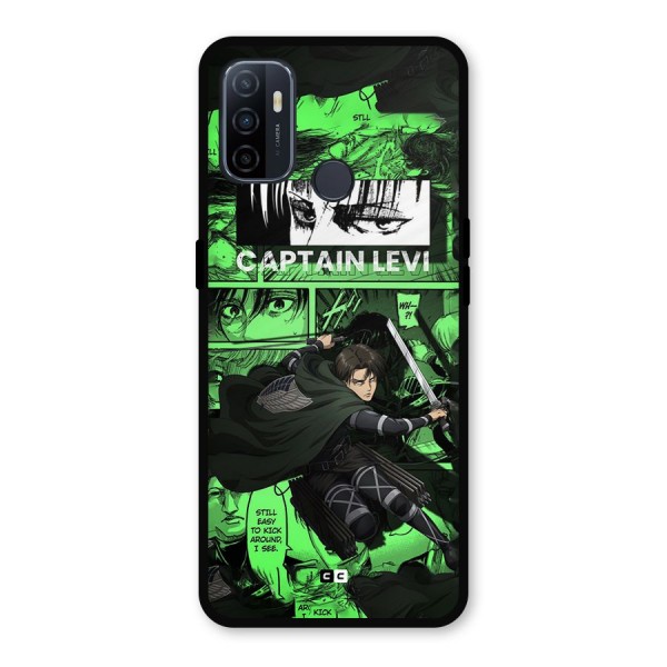 captain Levi Stance Metal Back Case for Oppo A53