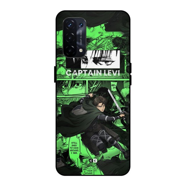 captain Levi Stance Metal Back Case for Oppo A74 5G