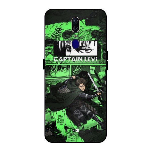 captain Levi Stance Metal Back Case for Oppo F11