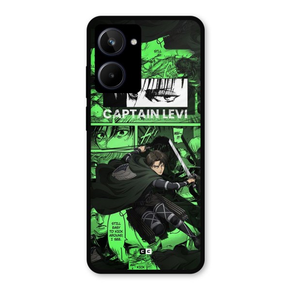 captain Levi Stance Metal Back Case for Realme 10