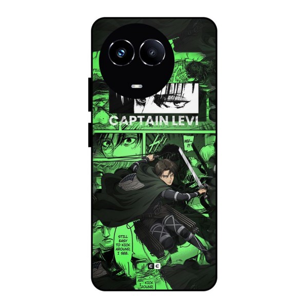 captain Levi Stance Metal Back Case for Realme 11 5G