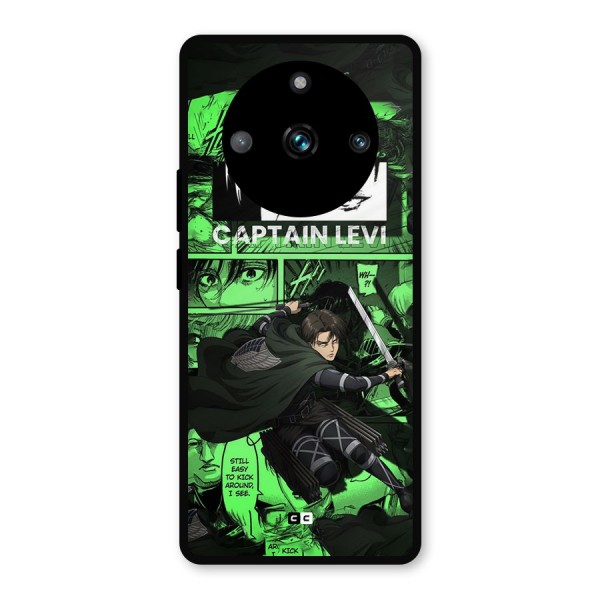 captain Levi Stance Metal Back Case for Realme 11 Pro