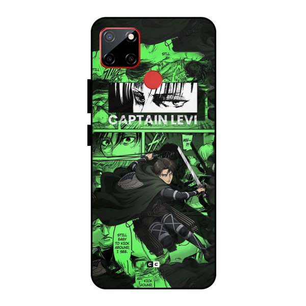 captain Levi Stance Metal Back Case for Realme C12