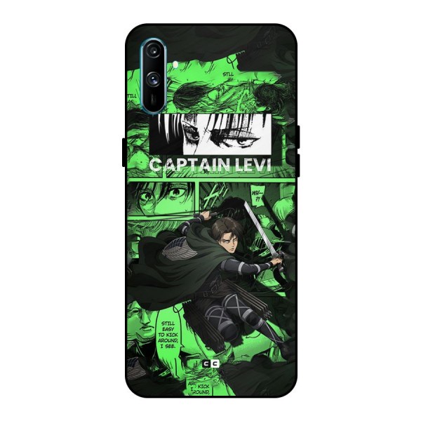 captain Levi Stance Metal Back Case for Realme C3