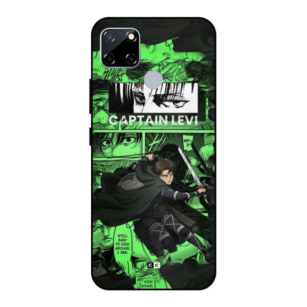 captain Levi Stance Metal Back Case for Realme Narzo 20