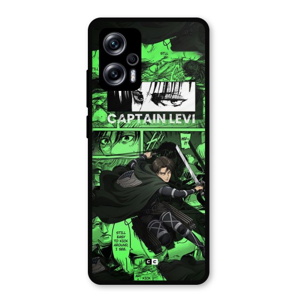 captain Levi Stance Metal Back Case for Redmi K50i