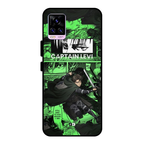 captain Levi Stance Metal Back Case for Vivo V20 Pro