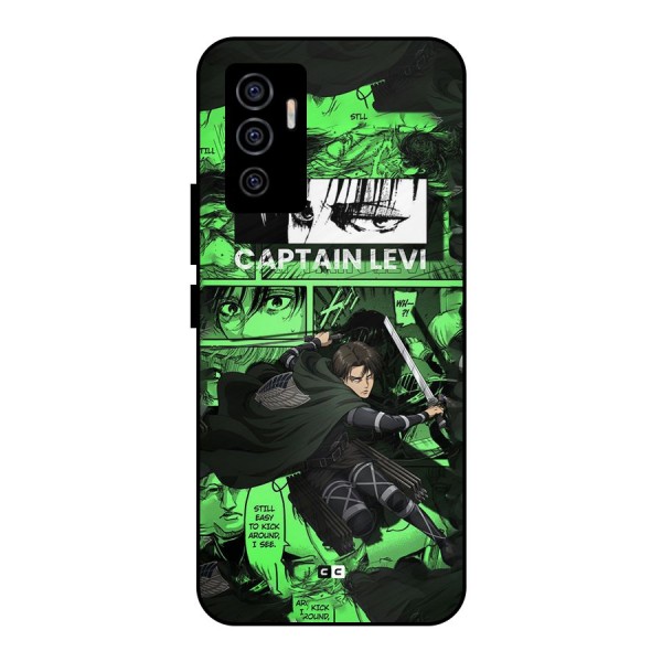 captain Levi Stance Metal Back Case for Vivo V23e