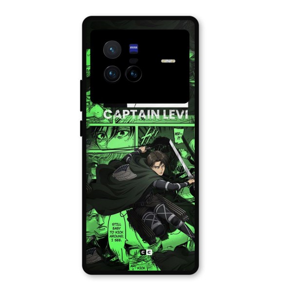 captain Levi Stance Metal Back Case for Vivo X80