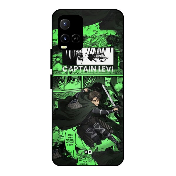 captain Levi Stance Metal Back Case for Vivo Y21