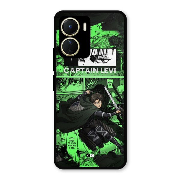 captain Levi Stance Metal Back Case for Vivo Y56