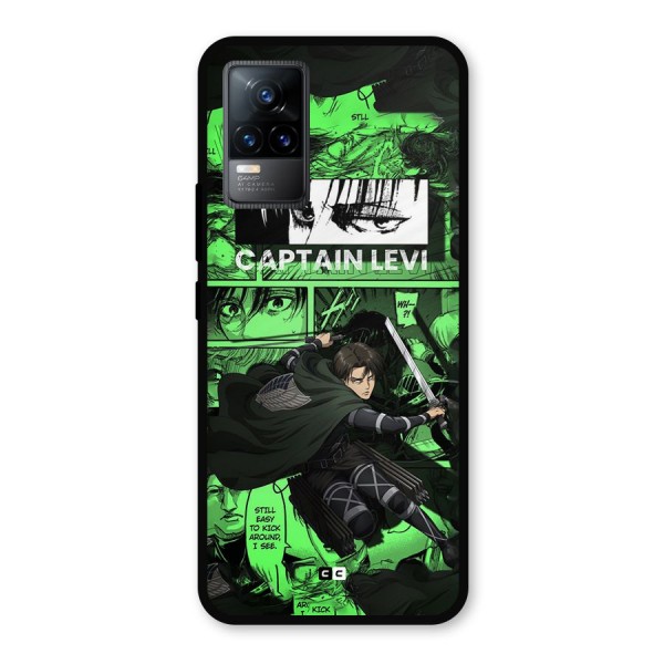 captain Levi Stance Metal Back Case for Vivo Y73