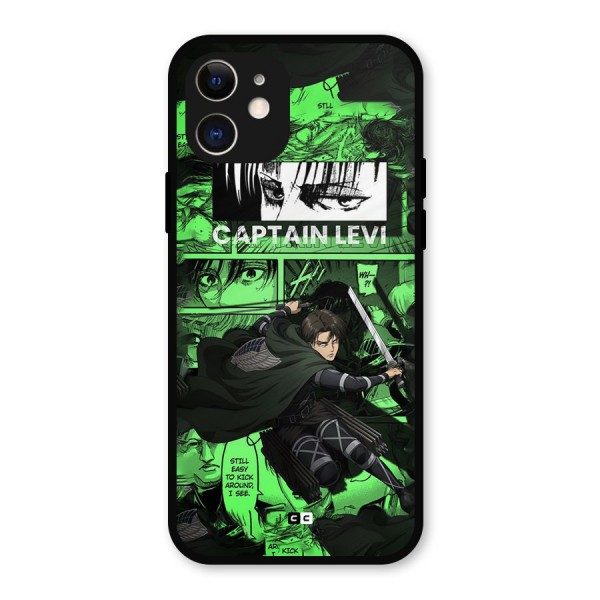 captain Levi Stance Metal Back Case for iPhone 12