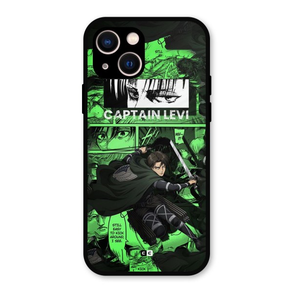 captain Levi Stance Metal Back Case for iPhone 13