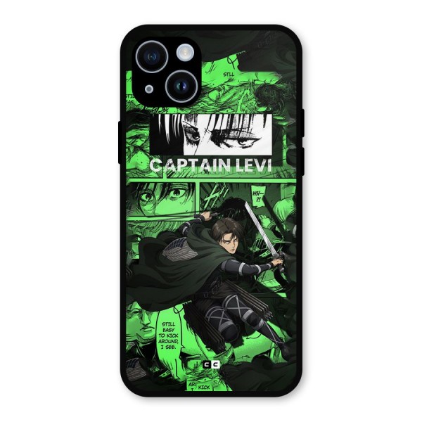 captain Levi Stance Metal Back Case for iPhone 14