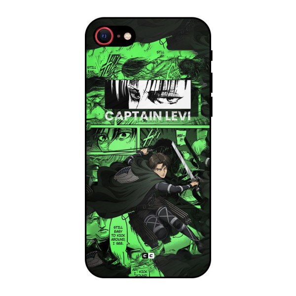 captain Levi Stance Metal Back Case for iPhone SE 2020