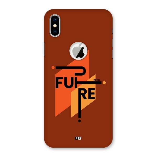 illustrative Future Back Case for iPhone XS Logo Cut