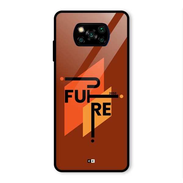 illustrative Future Glass Back Case for Poco X3 Pro