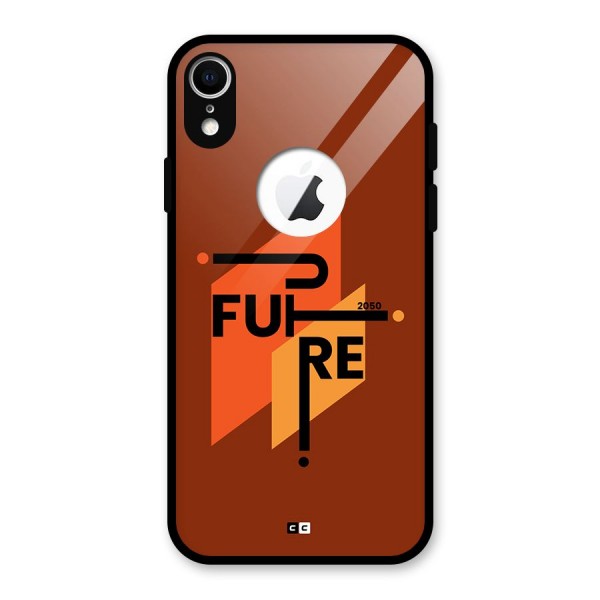 illustrative Future Glass Back Case for iPhone XR Logo Cut