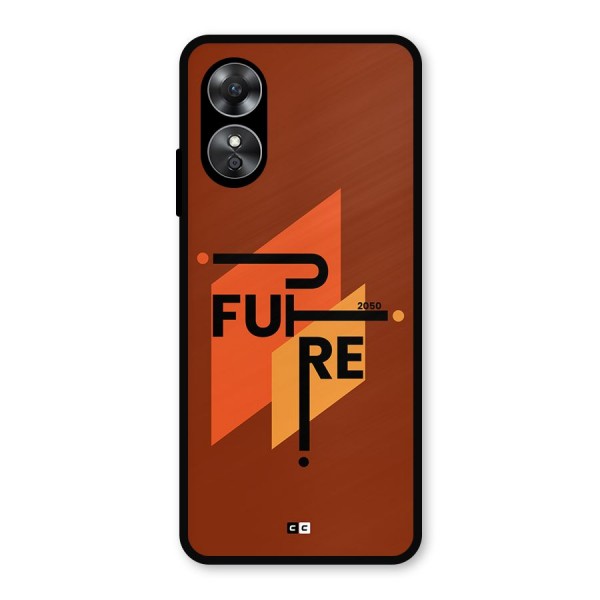 illustrative Future Metal Back Case for Oppo A17