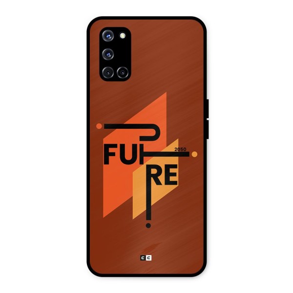 illustrative Future Metal Back Case for Oppo A52