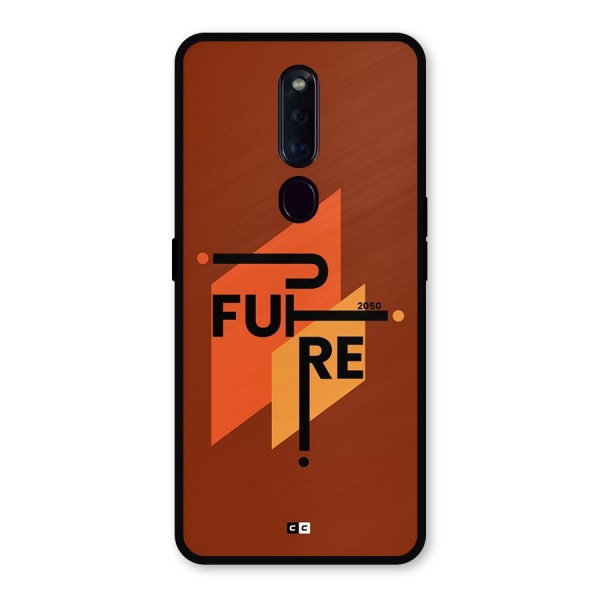 illustrative Future Metal Back Case for Oppo F11 Pro