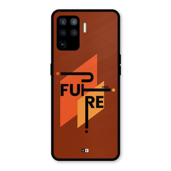 illustrative Future Metal Back Case for Oppo F19 Pro