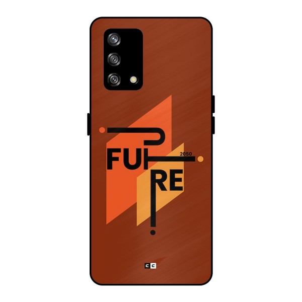 illustrative Future Metal Back Case for Oppo F19s