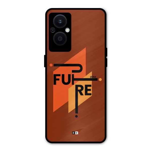 illustrative Future Metal Back Case for Oppo F21 Pro 5G