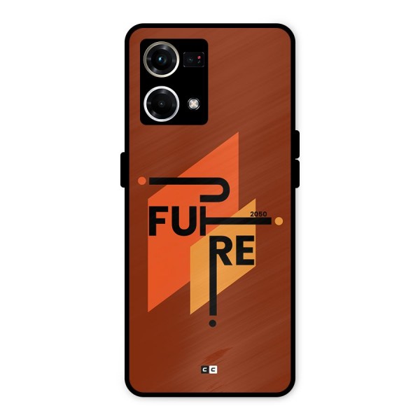 illustrative Future Metal Back Case for Oppo F21s Pro 4G