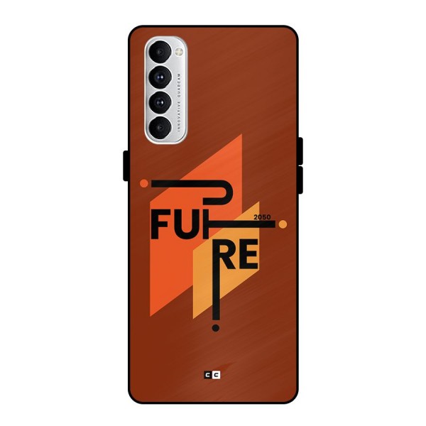 illustrative Future Metal Back Case for Oppo Reno4 Pro